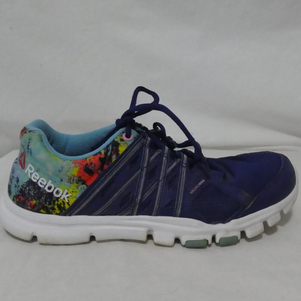 REEBOK - YourFlex - MicroWeb | 8.5 | Women's Trainette Blue Shoes